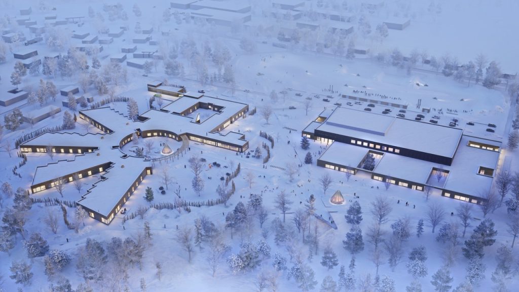 Karasjok skole og helsesenter illustrasjon